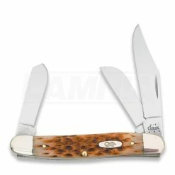Case Cutlery Large Stockman Amber Bone Pocket Knife 00128