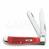 Case Cutlery Mini Trapper Dark Red Bone Pocket Knife 6983 -Folding knives Sales Store 12602 CA6983 01