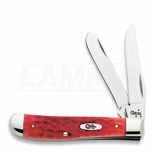 Case Cutlery Mini Trapper Dark Red Bone Pocket Knife 6983 3 Case Cutlery Mini Trapper Dark Red Bone Pocket Knife 6983