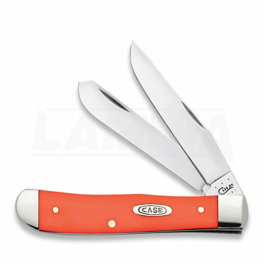 Case Cutlery Trapper Orange Synthetic Pocket Knife 80500 3 Case Cutlery Trapper Orange Synthetic Pocket Knife 80500