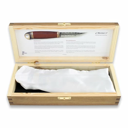 Marttiini Damascus Bird Finnish Puukko Knife, Bronze 557012W 6 Marttiini Damascus Bird Finnish Puukko Knife, Bronze 557012W - Image 4