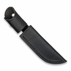 Buck Belt Sheath Black Leather 102S