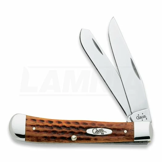 Case Cutlery Trapper Harvest Orange Bone Pocket Knife 7401 3 Case Cutlery Trapper Harvest Orange Bone Pocket Knife 7401