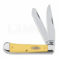 Case Cutlery Trapper Yellow Stainless Pocket Knife 80161