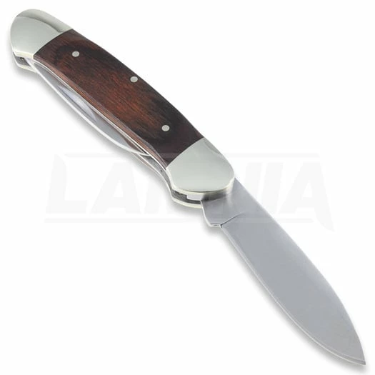 Buck Canoe Folding Knife, Wood 389BRS 4 Buck Canoe Folding Knife, Wood 389BRS - Image 2