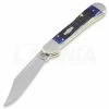 Case Cutlery Mini Copperlock Blue Bone Pocket Knife 2864