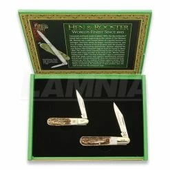 Hen & Rooster Grandfather Grandson Set Pocket Knife