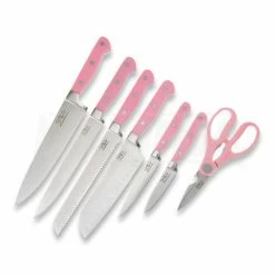 Hen & Rooster Seven Piece Kitchen Set Pink -Folding knives Sales Store 26440 HRI036 02