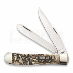 Case Cutlery War Series Trapper WWII Folding Knife 22030