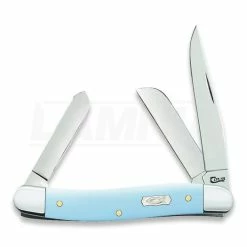 Case Cutlery Stockman Icthus Blue Pocket Knife 23381