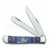 Case Cutlery Trapper Stained Glass Dove Folding Knife 38715 -Folding knives Sales Store 44568 CA38715 01