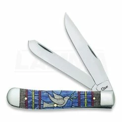Case Cutlery Trapper Stained Glass Dove Folding Knife 38715