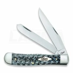 Case Cutlery Trapper Black/White CF Pocket Knife 38920