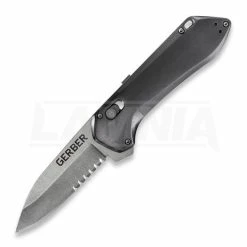 Gerber Highbrow Pivot Lock A/O Gray Folding Knife, Combo Edge 1519