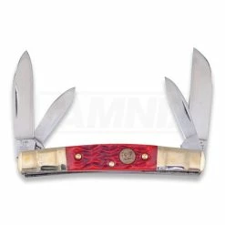 Hen & Rooster Congress Orange Pick Bone Folding Knife