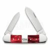 Case Cutlery Red Pearl Kirinite Smooth Canoe Pocket Knife 25276 -Folding knives Sales Store 58289 CA25276 01