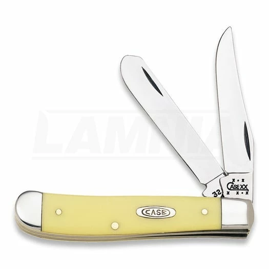 Case Cutlery Mini Trapper Yellow Pocket Knife 029 3 Case Cutlery Mini Trapper Yellow Pocket Knife 029