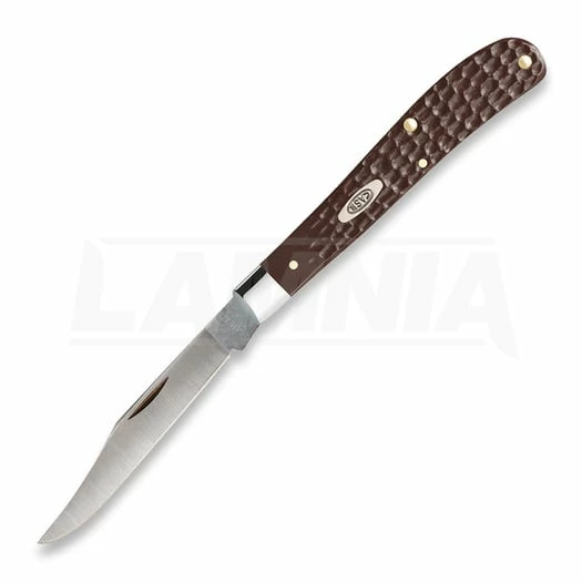 Case Cutlery Slimline Trapper Brown Delrin Pocket Knife 135 3 Case Cutlery Slimline Trapper Brown Delrin Pocket Knife 135