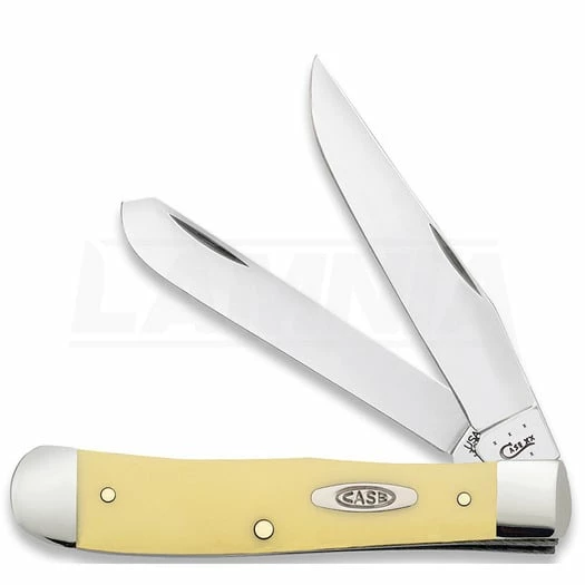 Case Cutlery Trapper Yellow Pocket Knife 161 4 Case Cutlery Trapper Yellow Pocket Knife 161 - Image 2