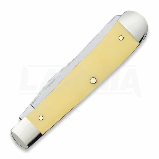 Case Cutlery Trapper Yellow Pocket Knife 161 5 Case Cutlery Trapper Yellow Pocket Knife 161 - Image 3