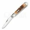 Case Cutlery Trapper Amber Bone Pocket Knife 163 2 Case Cutlery Trapper Amber Bone Pocket Knife 163 -Folding knives Sales Store 60190 CA163 01