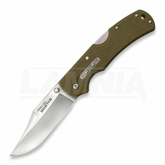 Cold Steel Double Safe Hunter Folding Knife, Olive Drab 23JC 3 Cold Steel Double Safe Hunter Folding Knife, Olive Drab 23JC