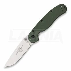 Ontario RAT-2 Folding Knife, Green/satin 8860OD